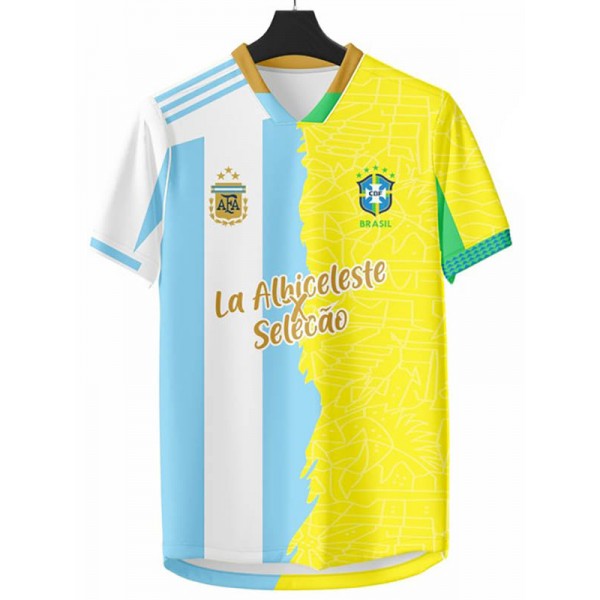 Argentina x Brazil maillot spécial Nama Kamu 10 uniforme de football pour adulte vêtements de sport pour hommes kit de football hauts chemise 2025-2026
